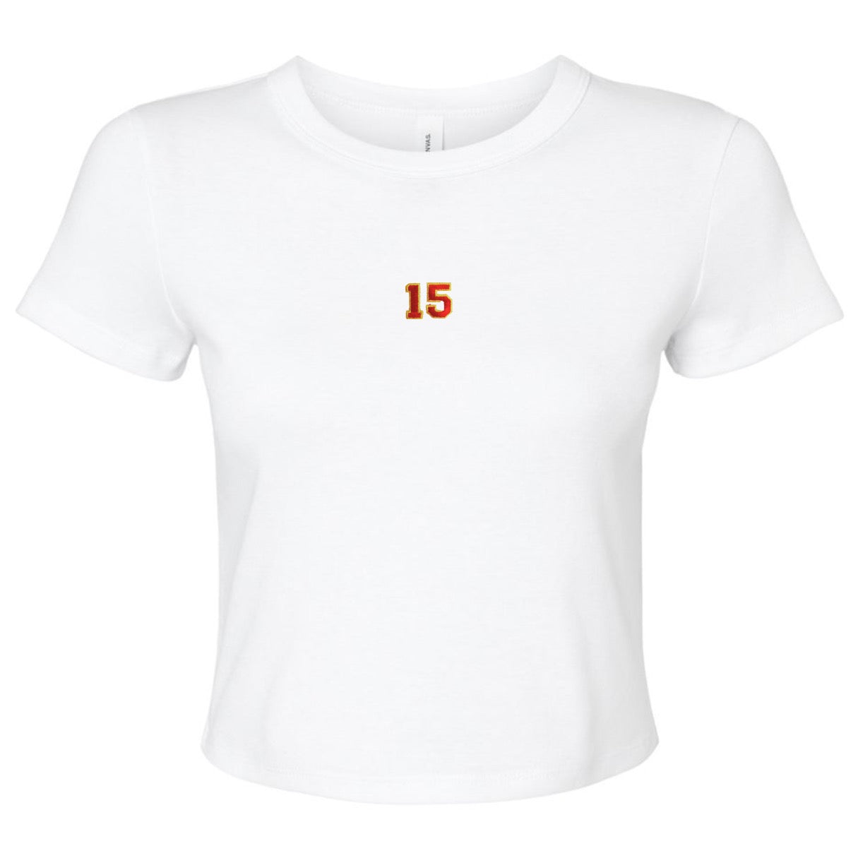 #15 White Women's Cropped Tee