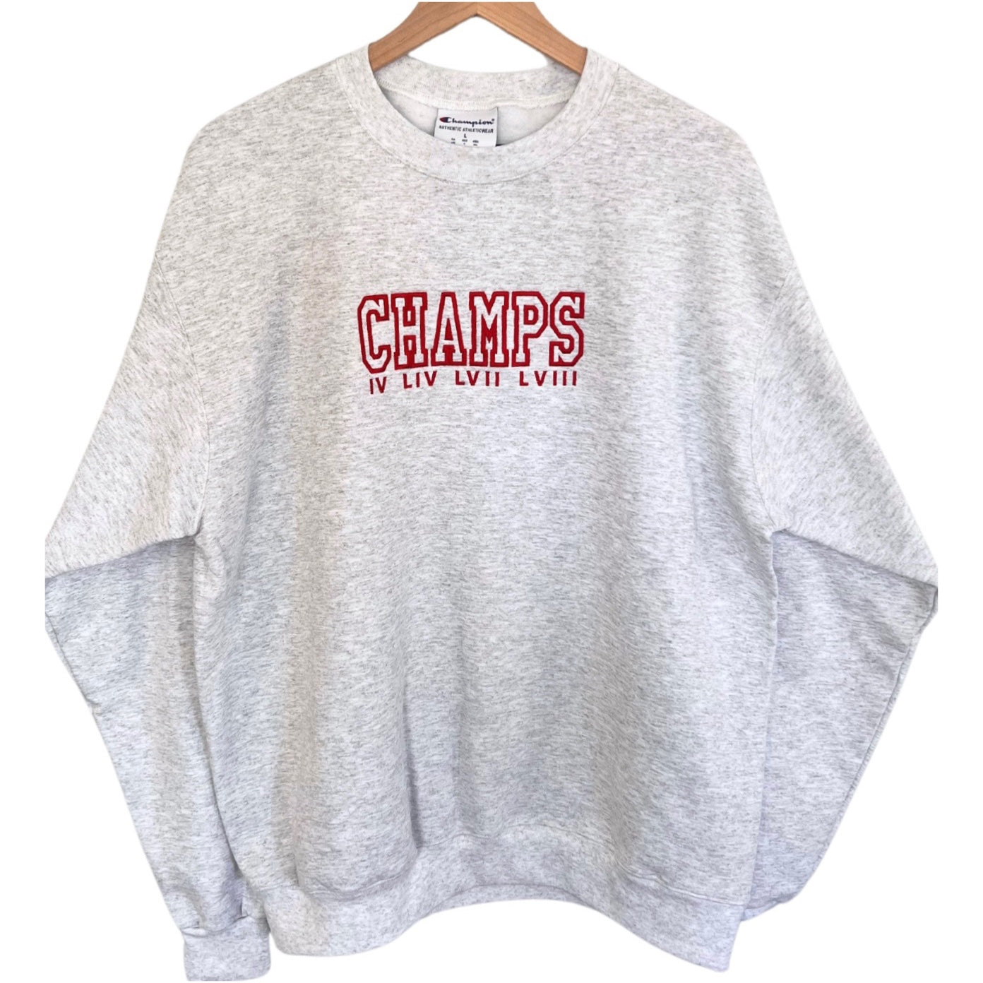 KC CHAMPS Embroidered Crewneck Sweatshirt