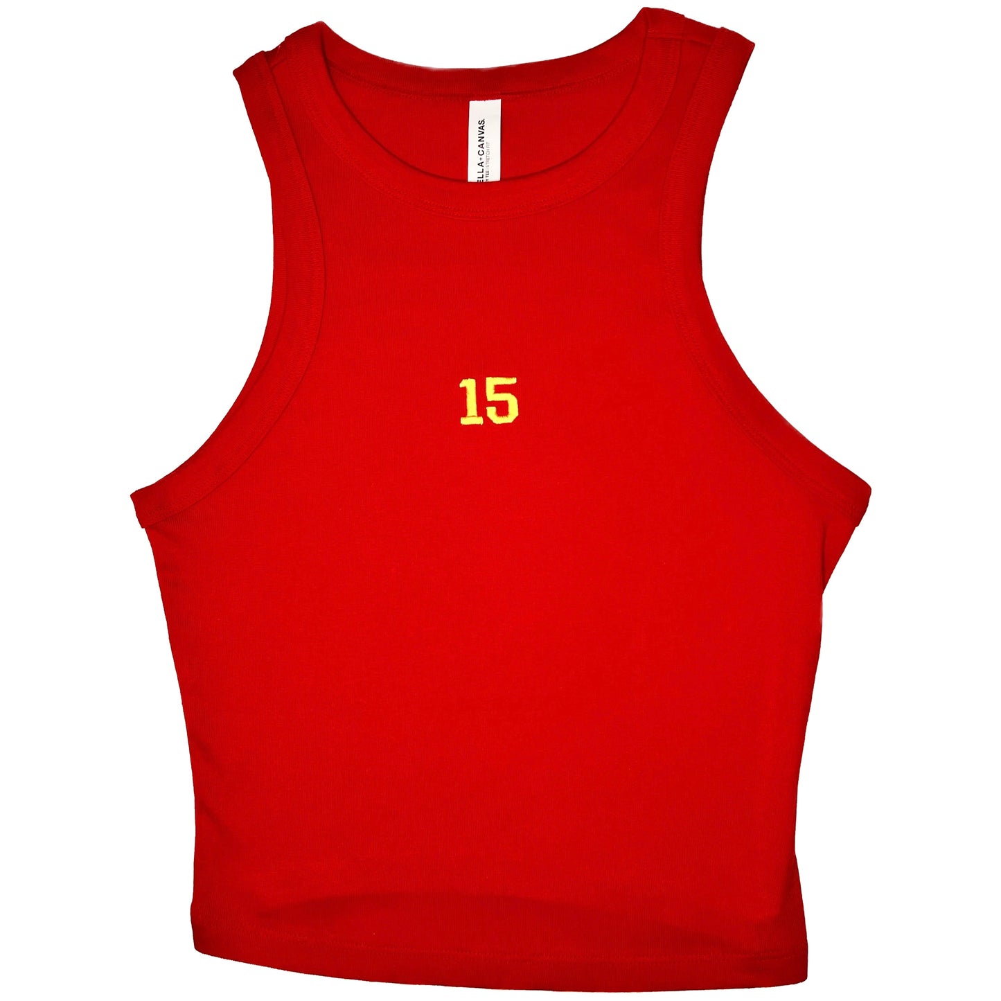 #15 Original Red Women's Cropped Tank