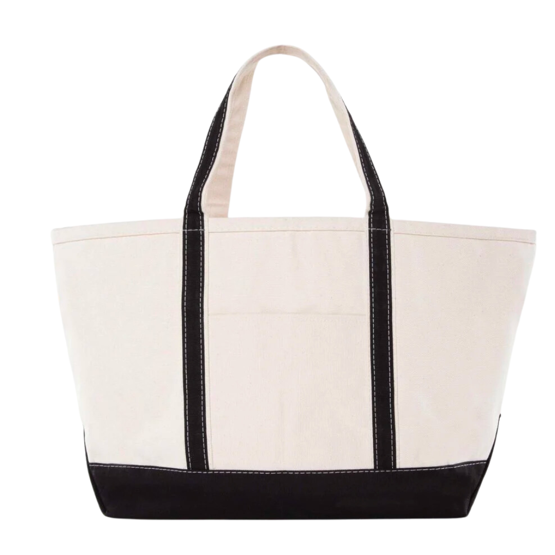 Embroidered Classic Tote in Shadow Font