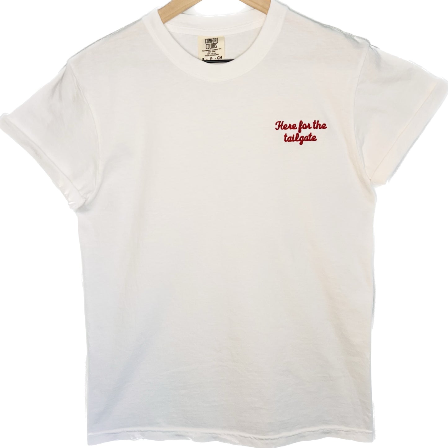 Here For The Tailgate Embroidered Relaxed T-Shirt